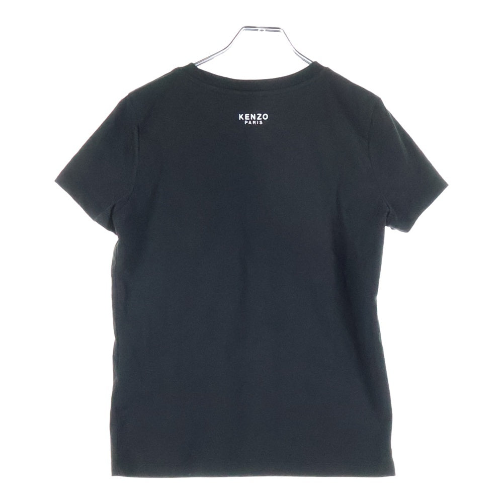 KENZO(ケンゾー) Boke Flower エンブロイダリー 刺繍 クルーネック 半袖Tシャツ カットソー ブラック FE62TS1414SO
