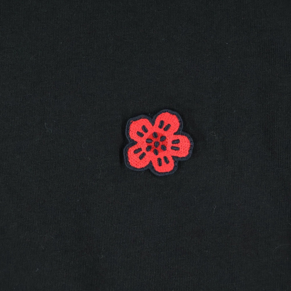 KENZO(ケンゾー) Boke Flower エンブロイダリー 刺繍 クルーネック 半袖Tシャツ カットソー ブラック FE62TS1414SO
