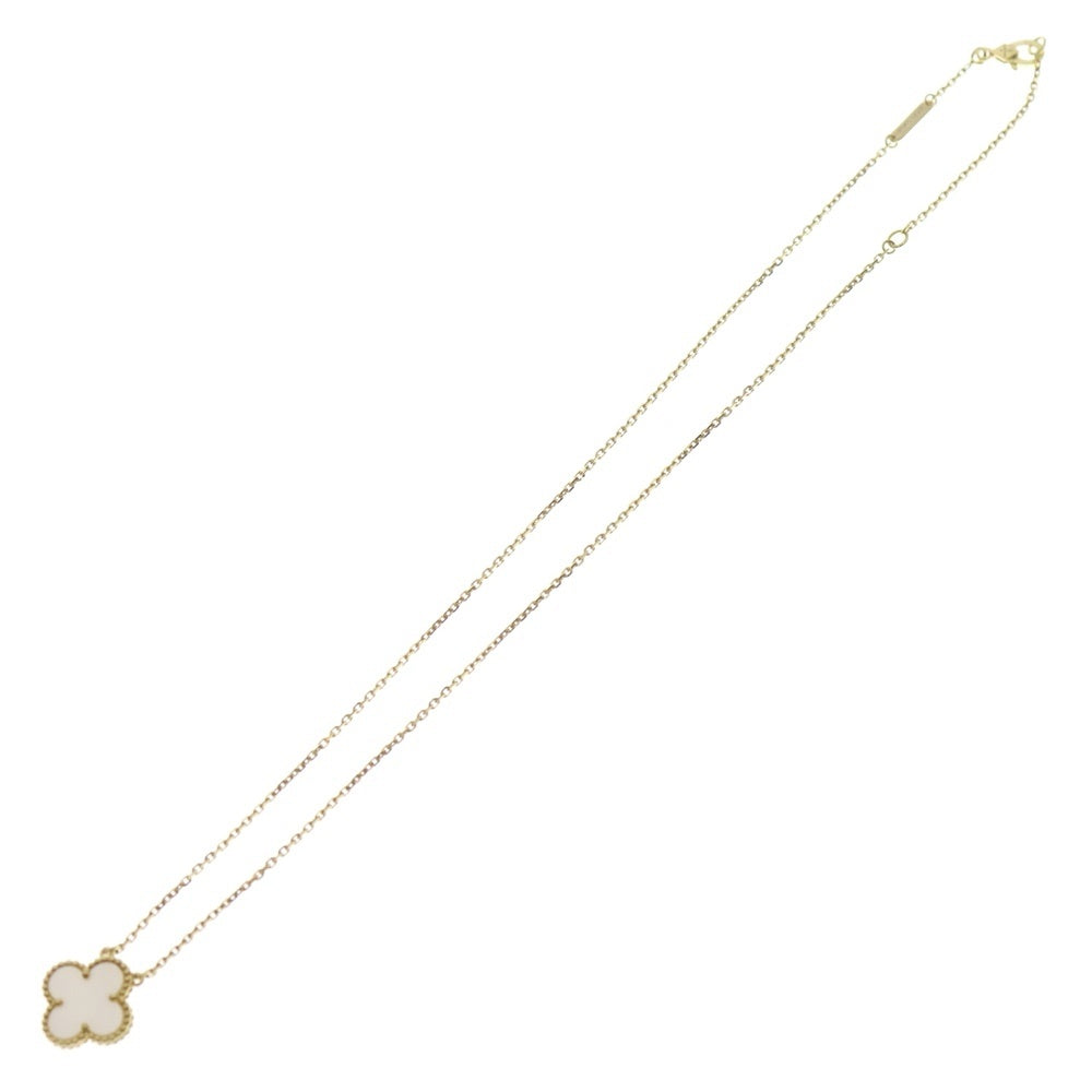 Van Cleef & Arpels(ヴァンクリーフアンドアーペル) ヴィンテージアルハンブラ マザーオブパール ネックレス Au750 YG イエローゴールド VCARA45900