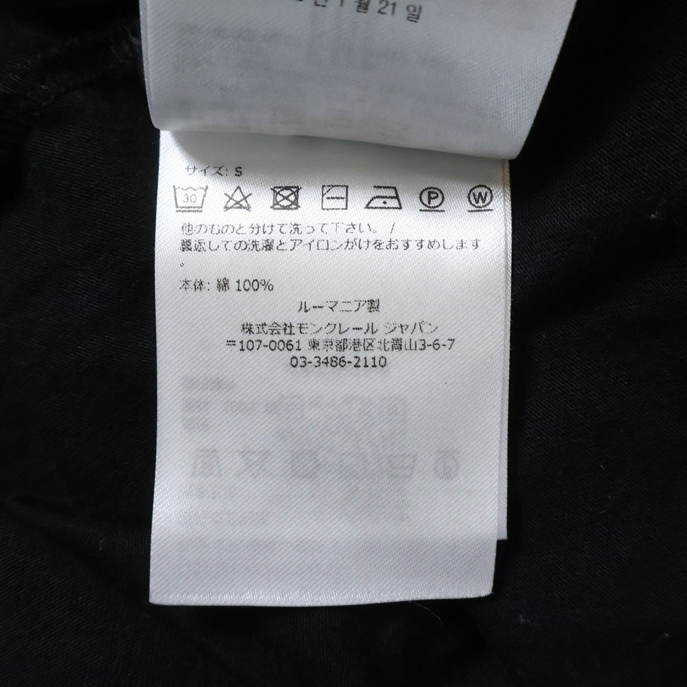 MONCLER(モンクレール) 半袖 Tシャツ ロゴ ブラック コットン I10938C73200 レディース