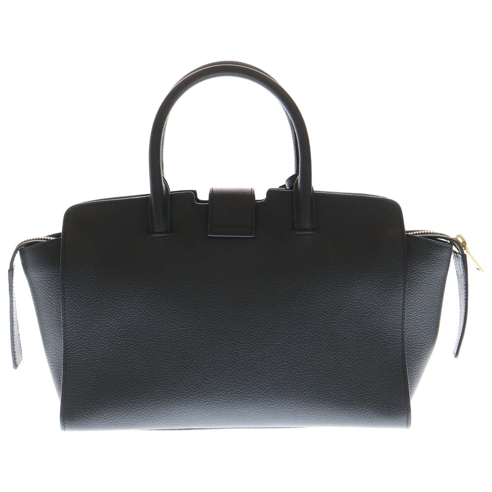 SAINT LAURENT PARIS(サンローランパリ) ダウンタウン ベイビー トートバッグ ハンドバッグ ブラック レザー ゴールド金具 635346 レディース