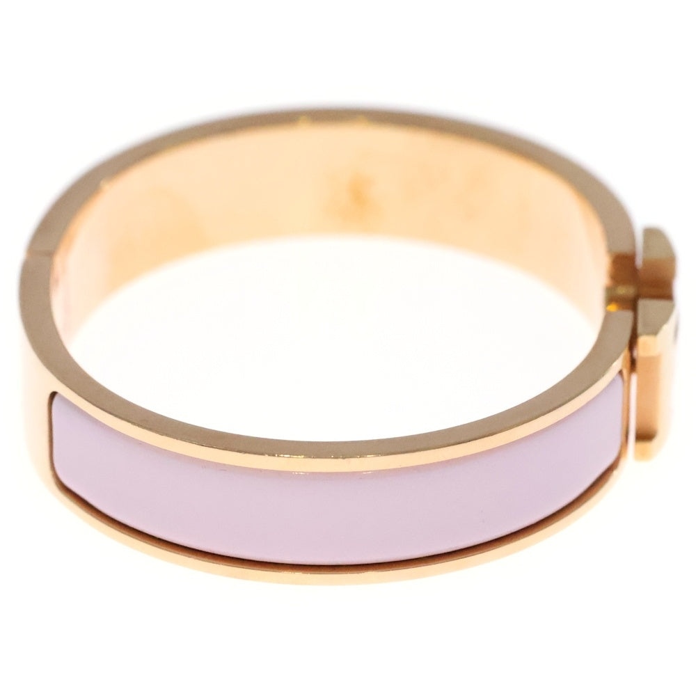 HERMES(エルメス) クリッククラック Hロゴ バングル ブレスレット ピンク/ゴールド レディース