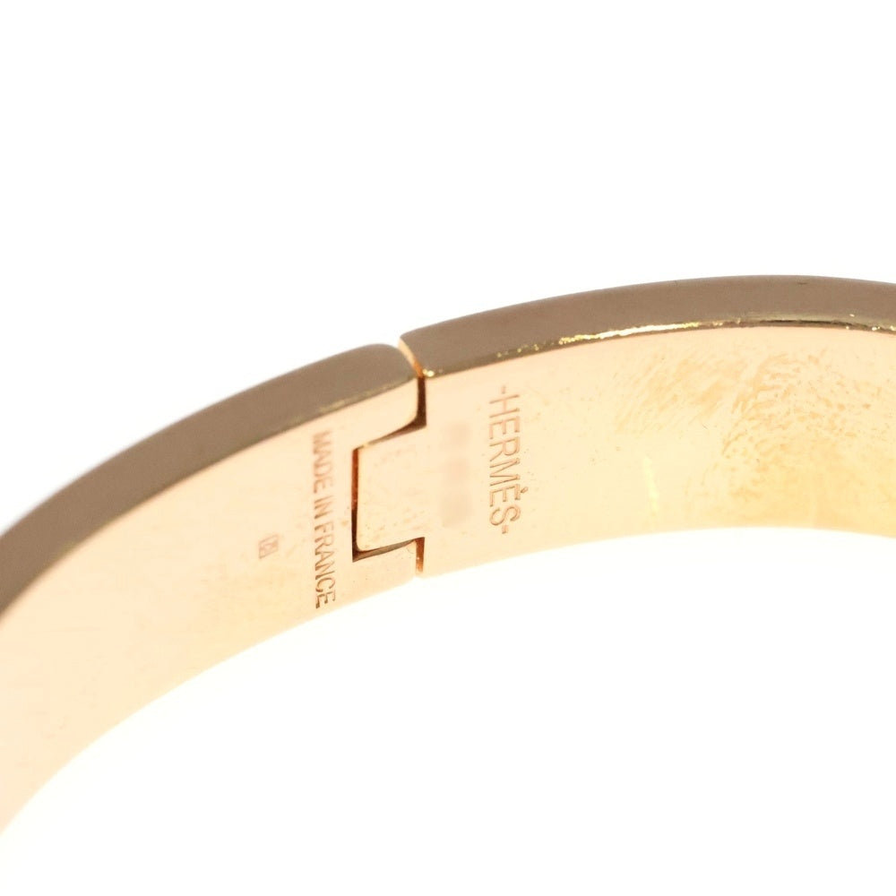 HERMES(エルメス) クリッククラック Hロゴ バングル ブレスレット ピンク/ゴールド レディース