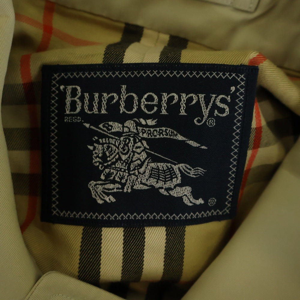BURBERRYS(バーバリーズ) 裏地ノバチェック総柄 コットン ステンカラーコート ベージュ レディース