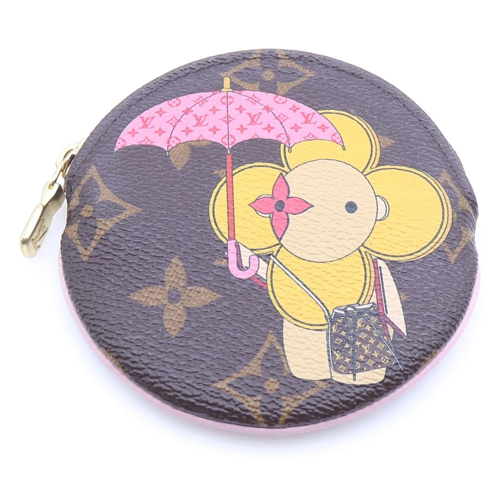 LOUIS VUITTON(ルイヴィトン) モノグラム ポルトモネ ロン ヴィヴィエンヌ ブラウン イエロー PVC コインケース M69057 ICタイプ レディース