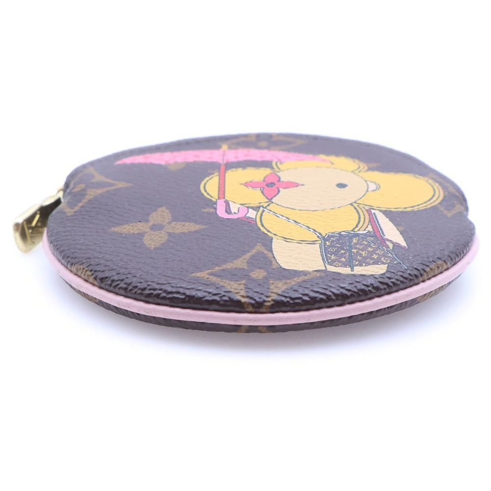 LOUIS VUITTON(ルイヴィトン) モノグラム ポルトモネ ロン ヴィヴィエンヌ ブラウン イエロー PVC コインケース M69057 ICタイプ レディース