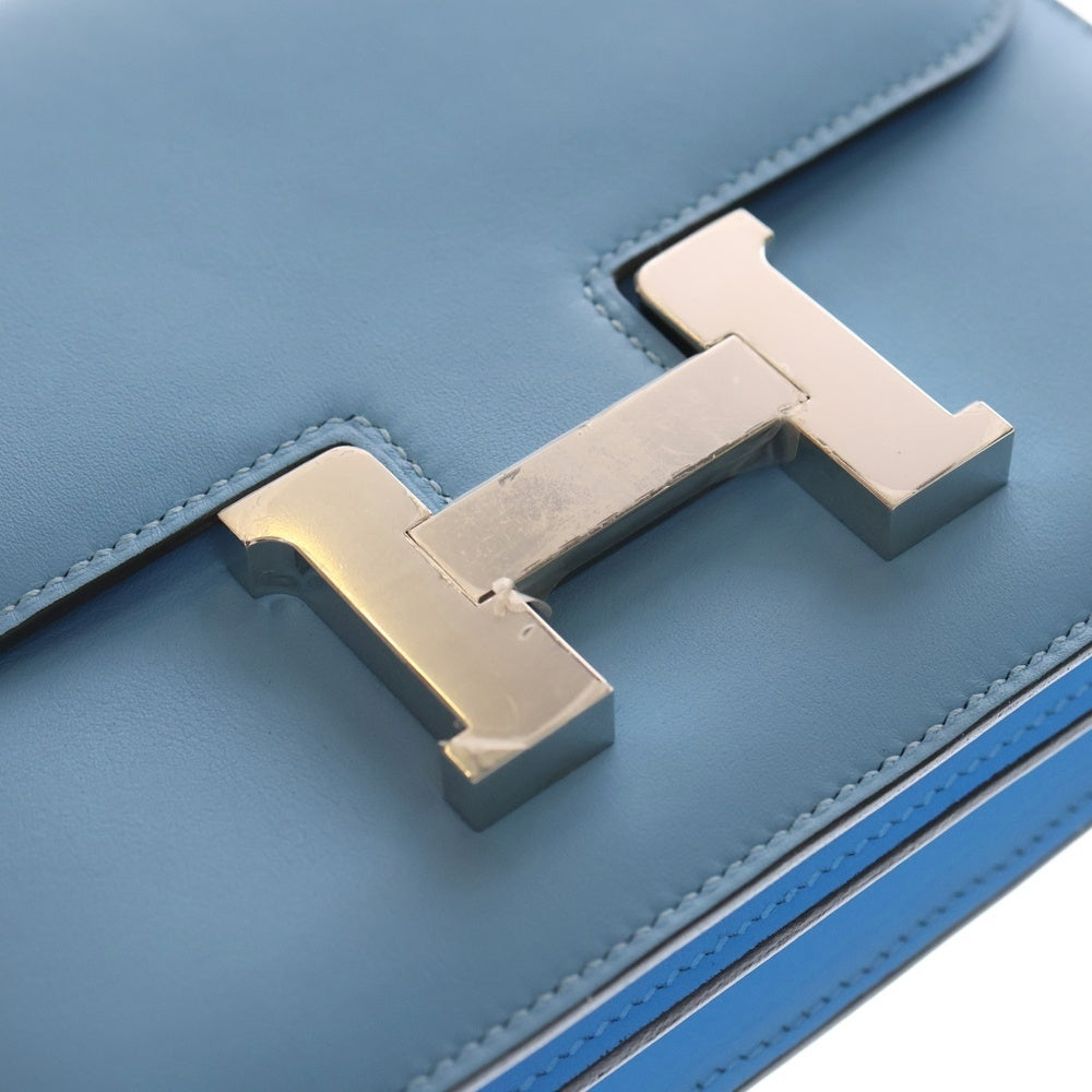HERMES(エルメス) コンスタンス3 ミニ ブルーアトール スイフト レザー