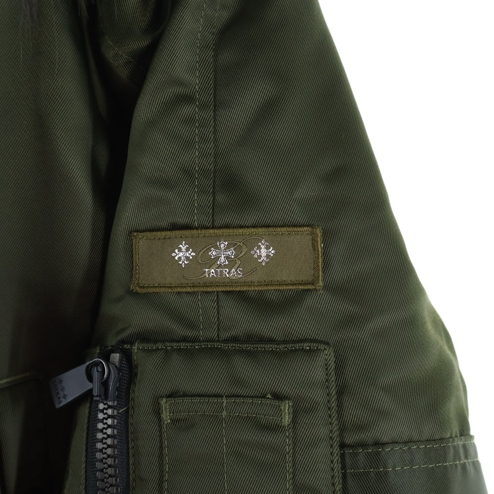 TATRAS(タトラス) PETRONIO ペトロニオ ファー フーデッド ジップアップ ダウンジャケット カーキ MTA19A4571