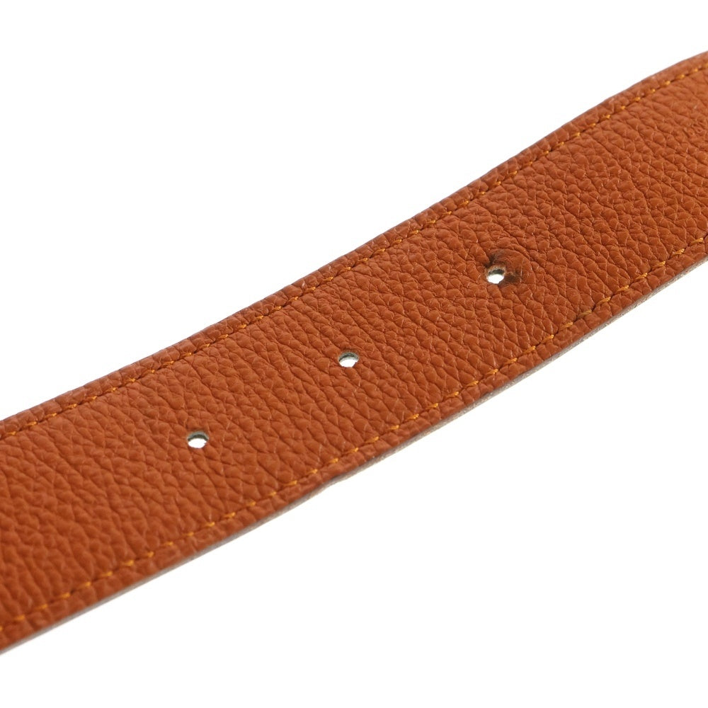 HERMES(エルメス) ベルト エブリン オレンジ×ブラック トリヨン×カーフ □J レディース