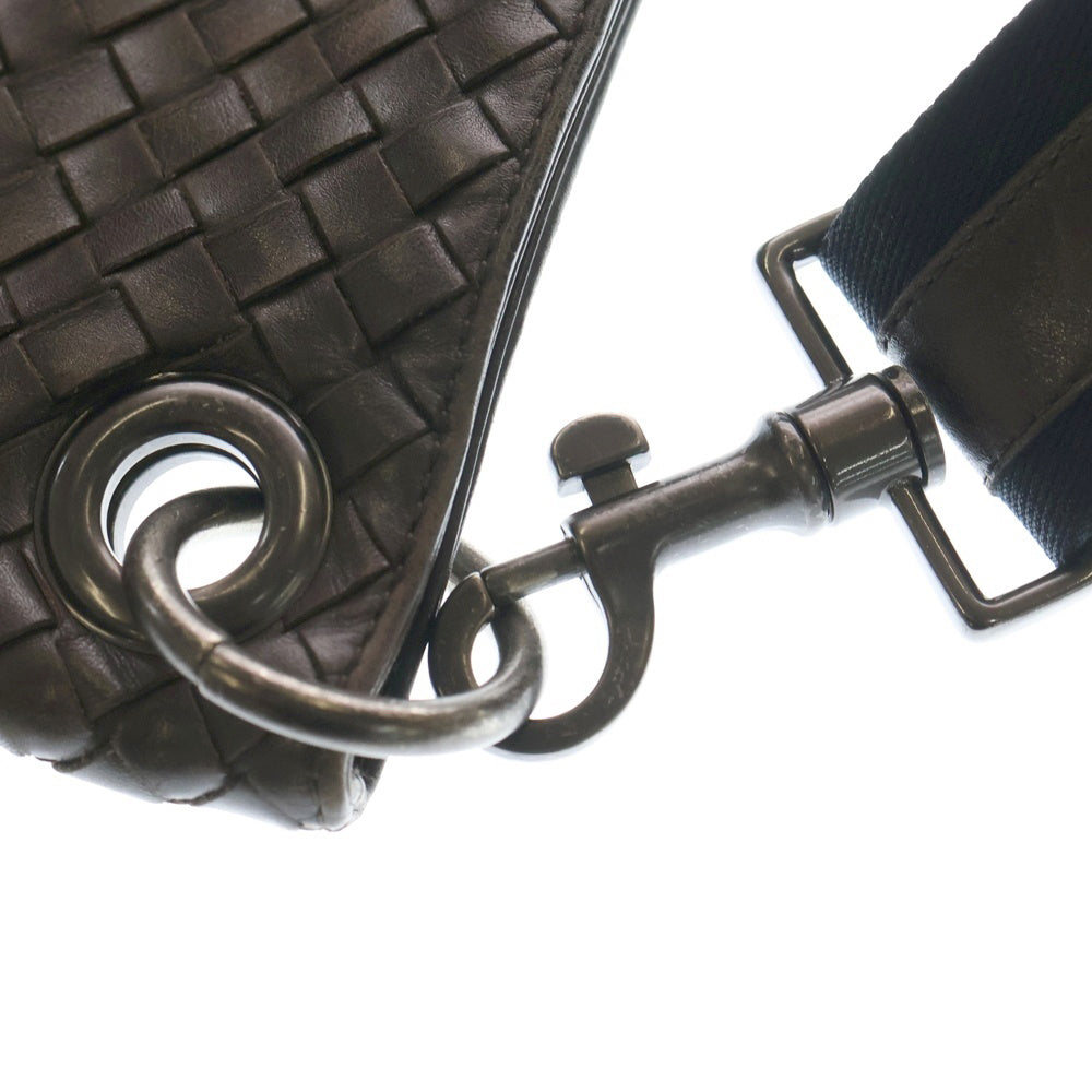 BOTTEGA VENETA(ボッテガヴェネタ) イントレチャート ショルダーバッグ ブラウン レザー レディース