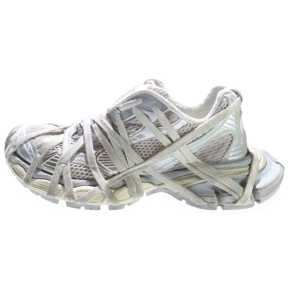 BALENCIAGA(バレンシアガ) 3XL Sneaker EXTREME LACE 778698 ヴィンテージ加工 エクストリームシューレース ローカットスニーカー グレー 42/27.5cm