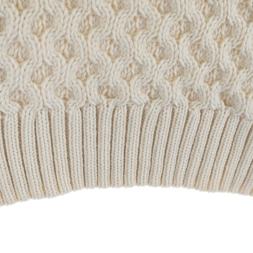 TOMORROWLAND(トゥモローランド) ウール タートルネック プルオーバー 長袖 ケーブルニット セーター アイボリー 63-02-54-02047