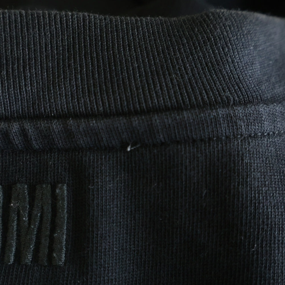 AMI Alexandre Mattiussi(アミアレクサンドルマテュッシ) ハートロゴ刺繍 半袖Tシャツ カットソー ブラック UTS004