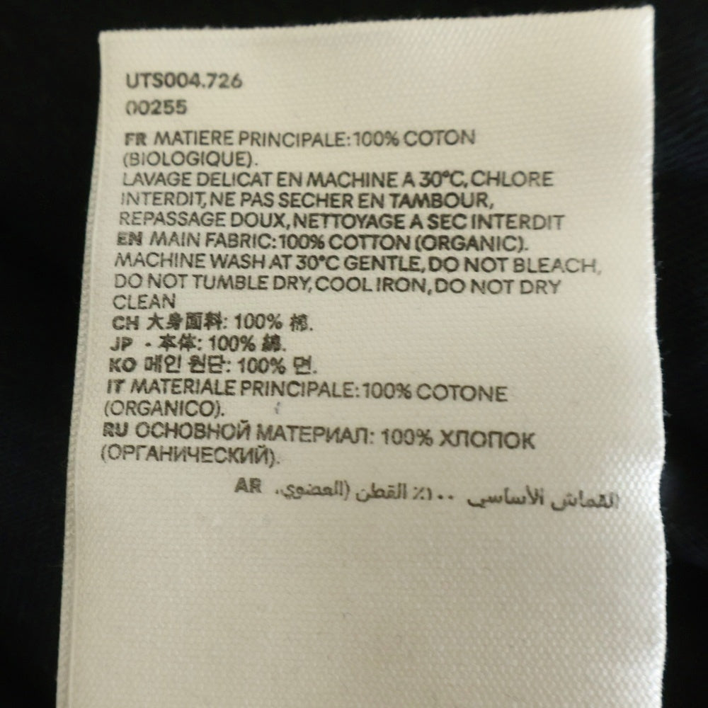 AMI Alexandre Mattiussi(アミアレクサンドルマテュッシ) ハートロゴ刺繍 半袖Tシャツ カットソー ブラック UTS004