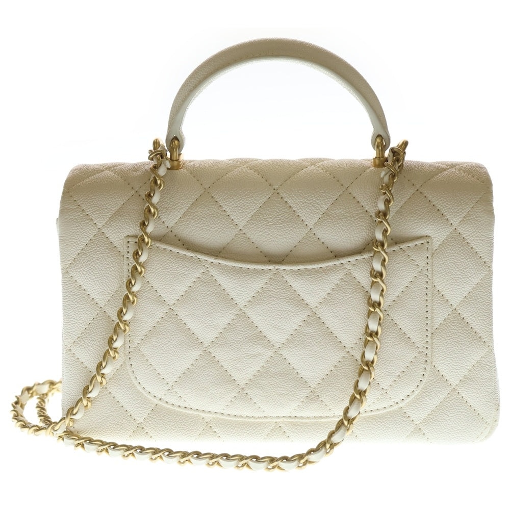 CHANEL(シャネル) マトラッセ トップハンドル シングルフラップ