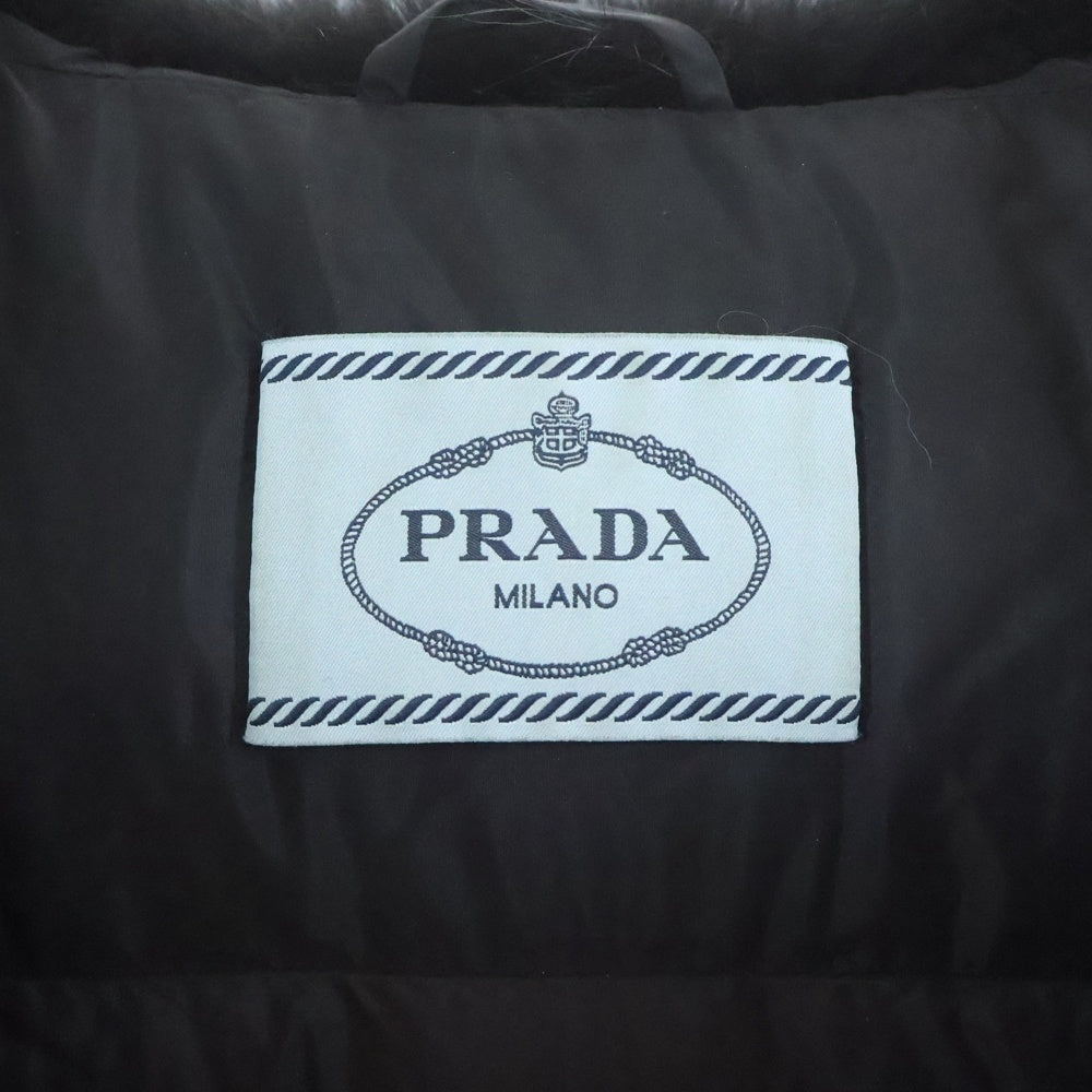 PRADA(プラダ) トライアングルロゴプレート ダウンジャケット アウター ナイロン ブラック 290696 S152 Q04 レディース