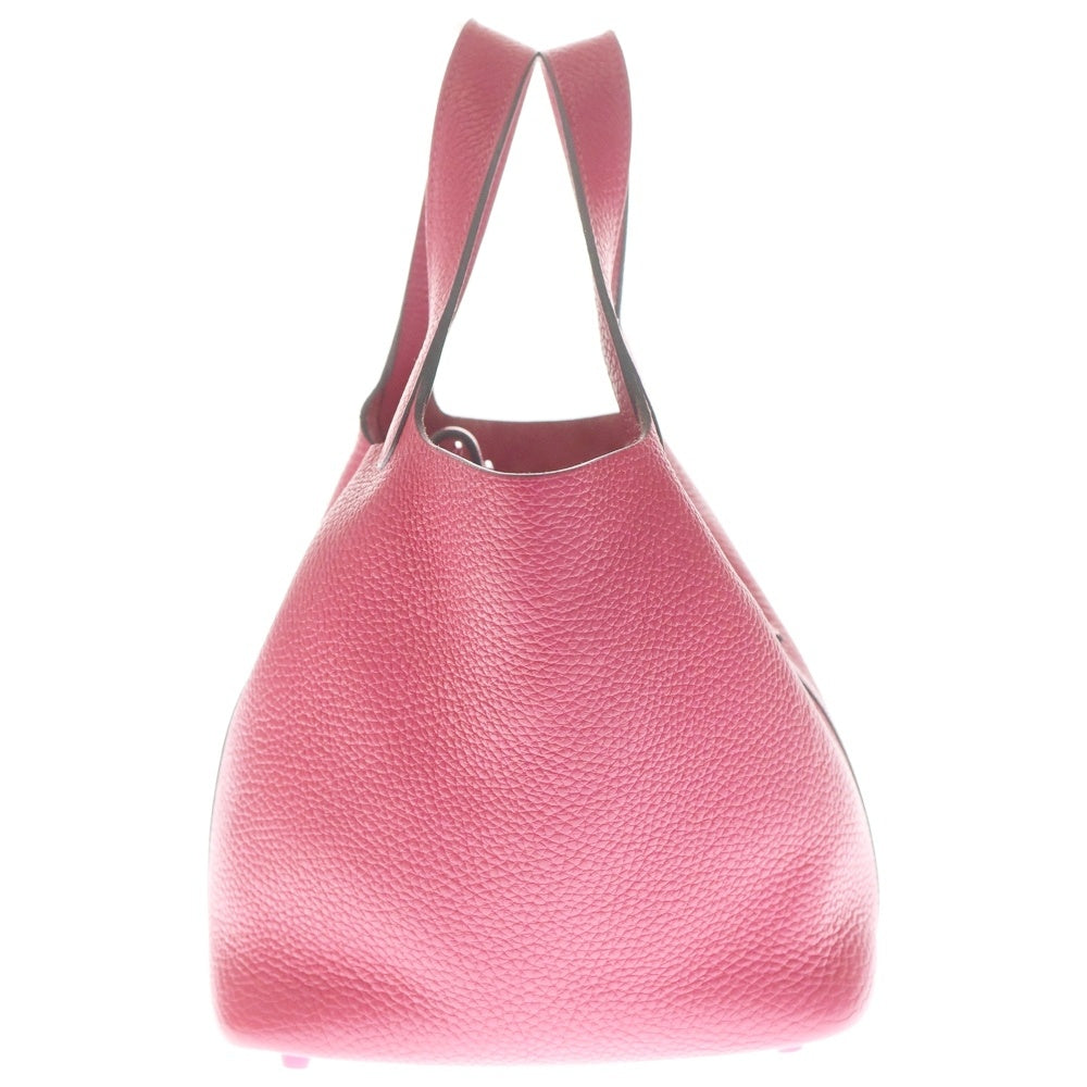 HERMES(エルメス) ピコタンロックPM モノクローム ローズメキシコ トリヨンクレマンス ピンク金具 ハンドバッグ U刻印 レディース