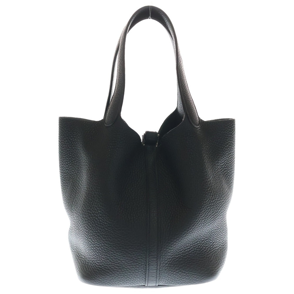 HERMES(エルメス) ピコタンロックMM ブラック トリヨンクレマンス シルバー金具 Y刻印 ハンドバッグ