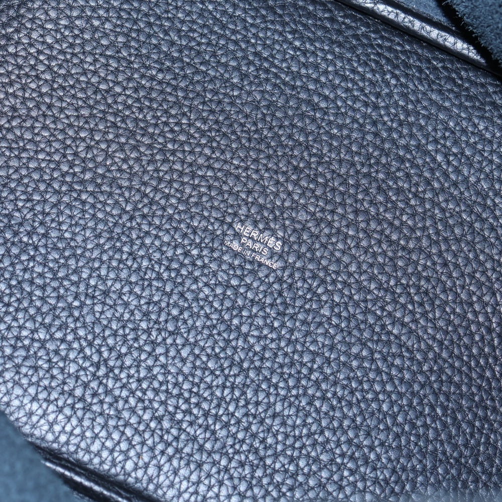 HERMES(エルメス) ピコタンロックMM ブラック トリヨンクレマンス シルバー金具 Y刻印 ハンドバッグ