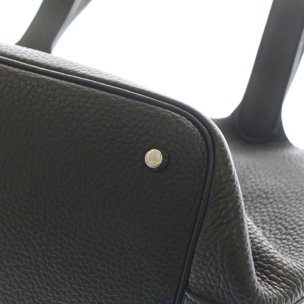 HERMES(エルメス) ピコタンロックMM ブラック トリヨンクレマンス シルバー金具 Y刻印 ハンドバッグ