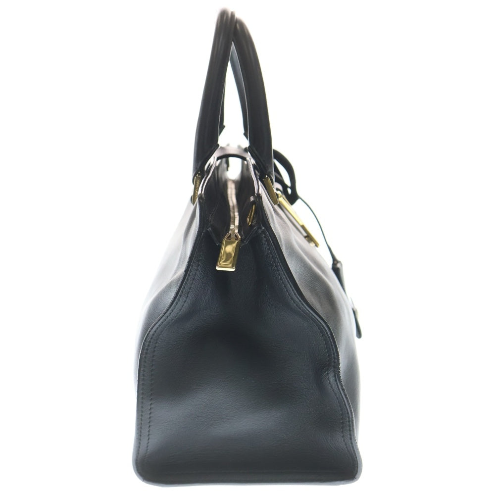 SAINT LAURENT PARIS(サンローランパリ) プチカバス YLINE 2WAYバッグ ショルダーバッグ ハンドバッグ ブラック レザー 311210 ゴールド金具 レディース