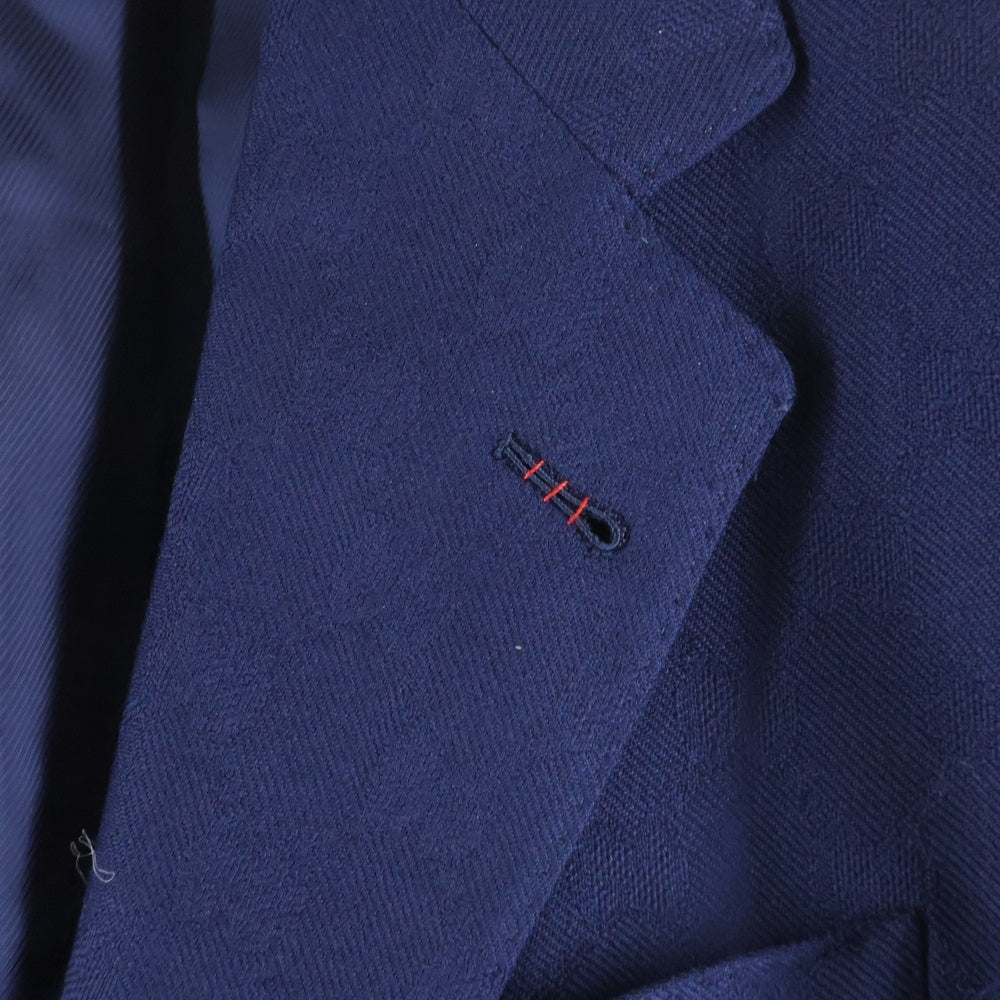 GUCCI(グッチ) GG総柄 テーラードジャケット ネイビー ウール 673187