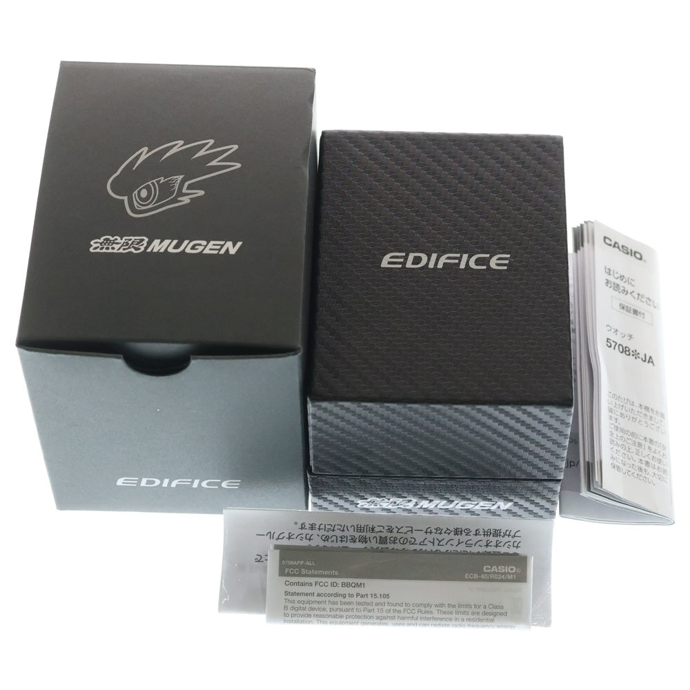 CASIO(カシオ) ECB-40MU-1AJR ソスペンシオーネ MUGEN 限定モデル 黒文字盤 SS/ソーラーQZ