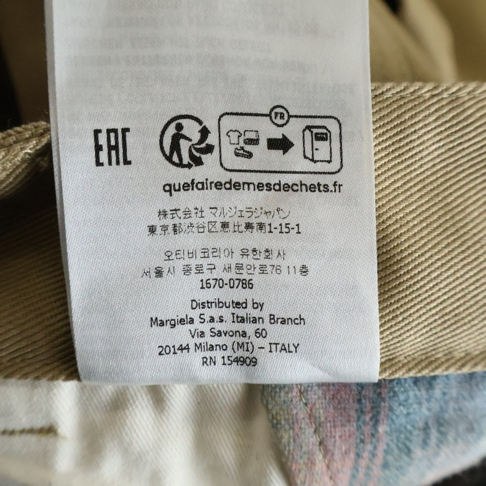 Maison Margiela(メゾンマルジェラ) ×PENDLETON 23AWドッキング2タック