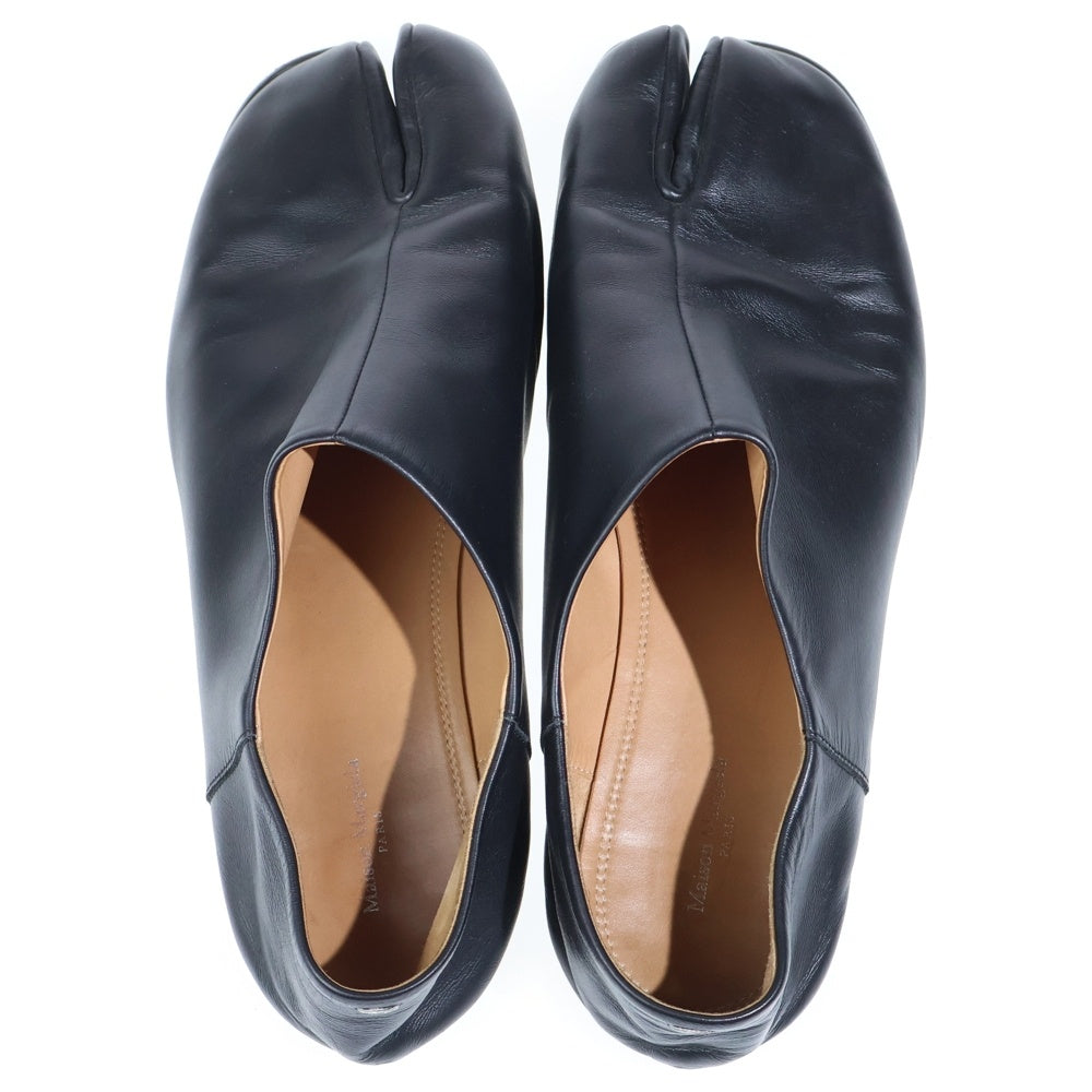 MM6 Maison Margiela(エムエムシックスメゾンマルジェラ) タビ バブーシュ レザー スリッポン ローカットシューズ ブラック