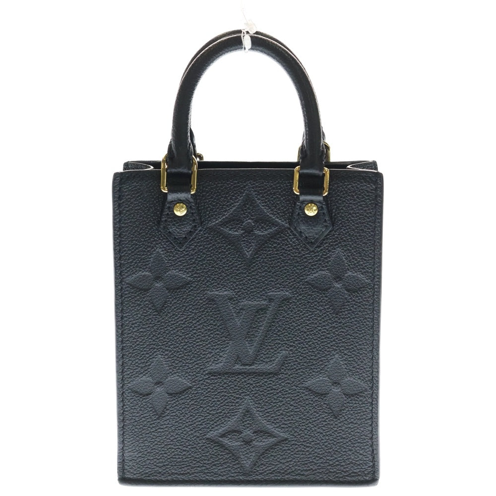 LOUIS VUITTON(ルイヴィトン) モノグラム アンプラント プティット サックプラ 2WAYバッグ ショルダーバッグ ミニハンドバッグ ブラック ノワール レザー M81417 ゴールド金具 レディース