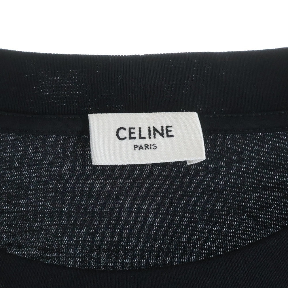 CELINE(セリーヌ) スタッズエンブロイダリー オーバーサイズTシャツ カットソー 半袖 ブラック 2X94B671Q
