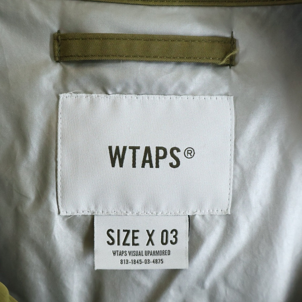 WTAPS(ダブルタップス) 18AW TTAD/JACKET.NYPO.TWILL バックプリント ナイロンツイルジャケット カーキ 182TQDT-JKM05