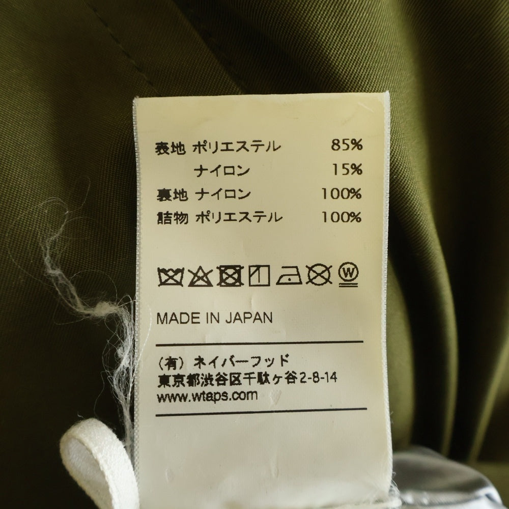 WTAPS(ダブルタップス) 18AW TTAD/JACKET.NYPO.TWILL バックプリント ナイロンツイルジャケット カーキ 182TQDT-JKM05