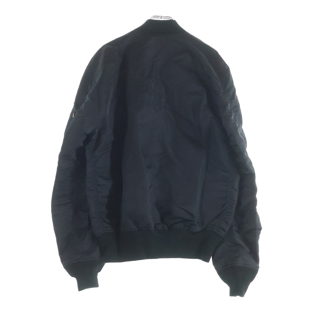 ALPHA INDUSTRIES(アルファ インダストリーズ) KIYONAGA&CO FUJIWARA&CO アルファ カスタム MA1 ボンバー ジャケット ブラック K-210004