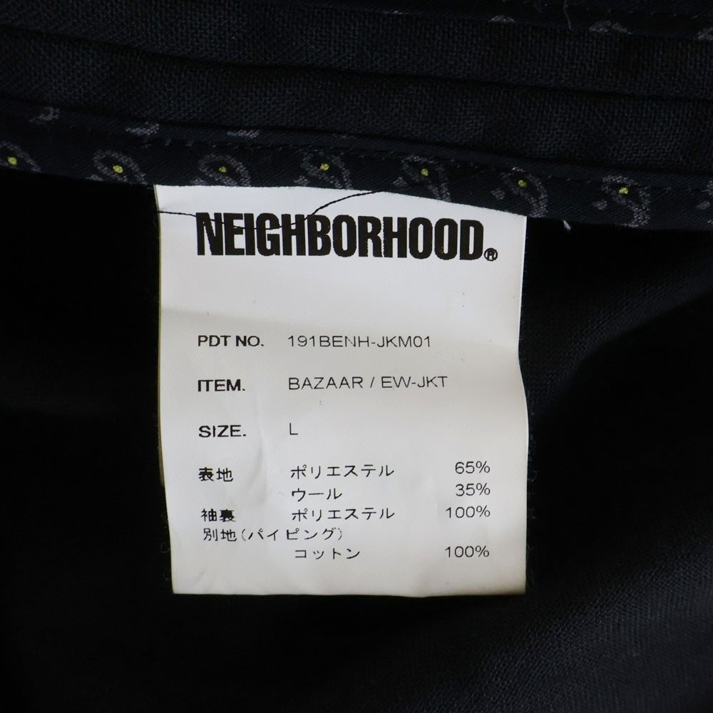 NEIGHBORHOOD(ネイバーフッド) セットアップスーツ ブラック 191BENH-JKM01