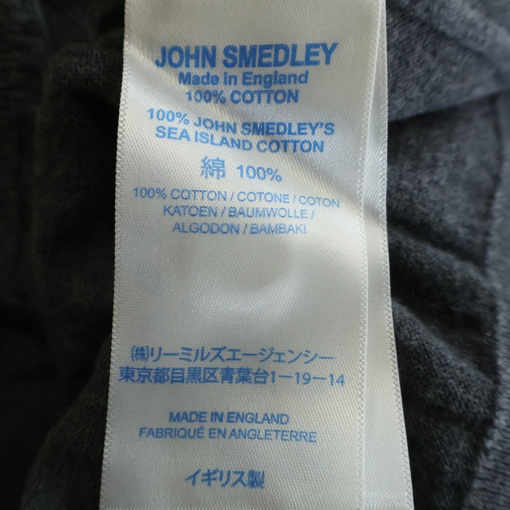 JOHN SMEDLEY(ジョンスメドレー) コットントリムカーディガン グレー