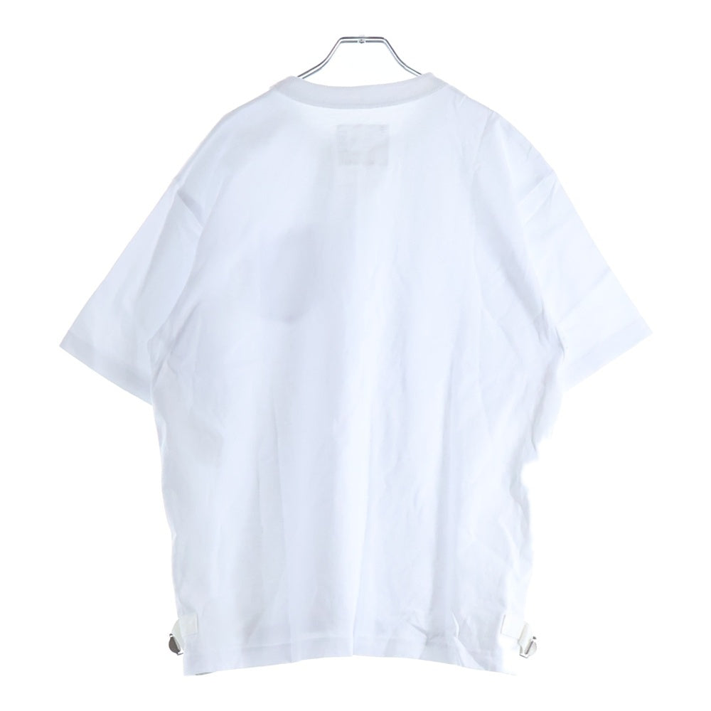 Sacai(サカイ) Cotton Jersey T-shirt フロントポケット ベルトデザイン 半袖Tシャツ カットソー ホワイト 23-03061M