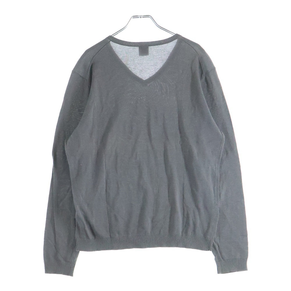 HUGO BOSS(ヒューゴボス) ウールVネックニットセーター グレー