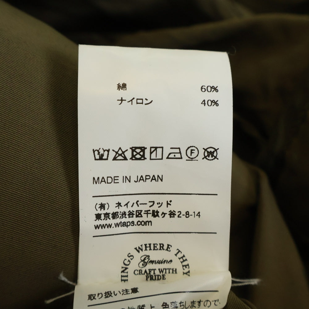 WTAPS(ダブルタップス) モッズコート カーキ 171GWDT-JKM03