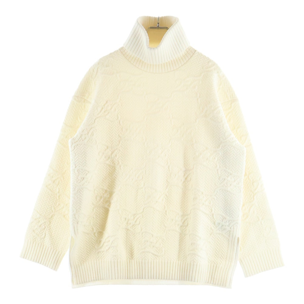 FENDI(フェンディ) 21AW カリグラフィーロゴ ズッカニットセーター FZX697 AHE9 レディース