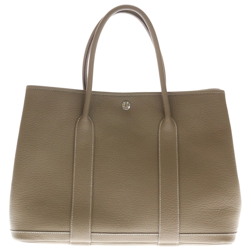 HERMES(エルメス) ガーデンパーティPM エトゥープ ネゴンダ ハンドバッグ トートバッグ シルバー金具 Y刻印 レディース