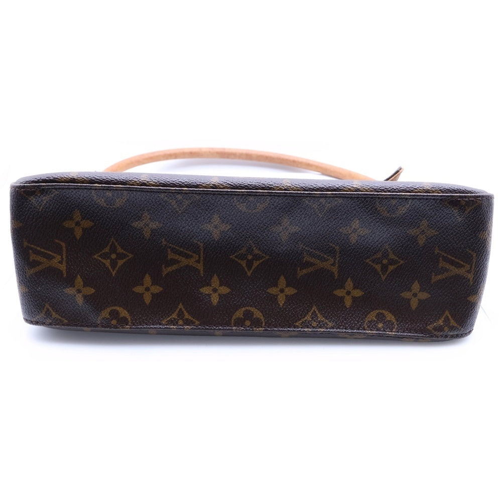 LOUIS VUITTON(ルイヴィトン) モノグラム ミニルーピング ワンショルダーバッグ ハンドバッグ ブラウン PVCレザー M51147 ゴールド金具 レディース