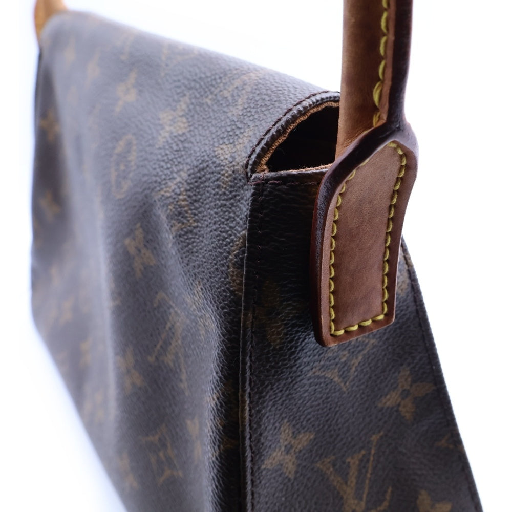 LOUIS VUITTON(ルイヴィトン) モノグラム ミニルーピング ワンショルダーバッグ ハンドバッグ ブラウン PVCレザー M51147 ゴールド金具 レディース