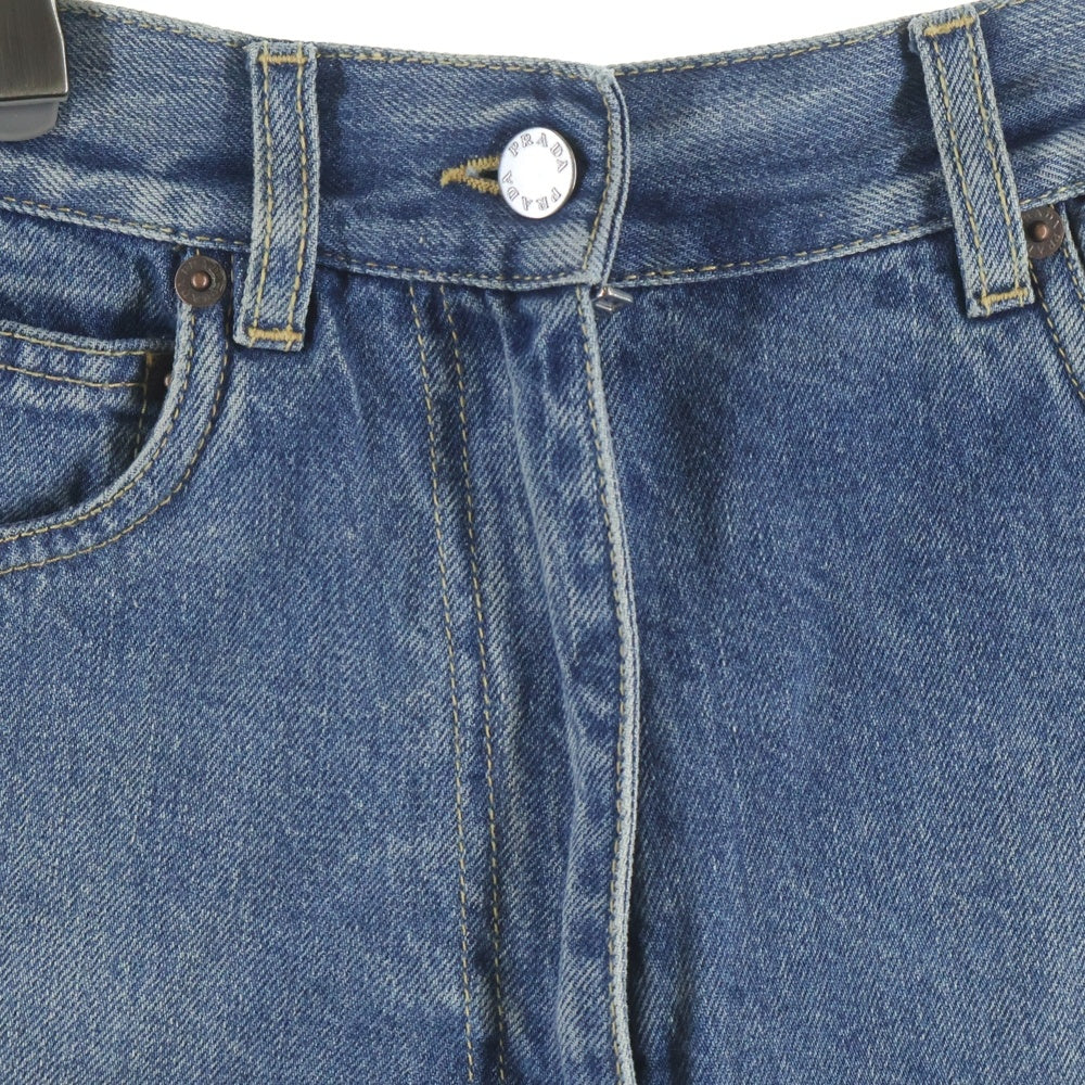 PRADA(プラダ) トライアングルロゴ デニムショーツ ハーフパンツ GFP495 レディース