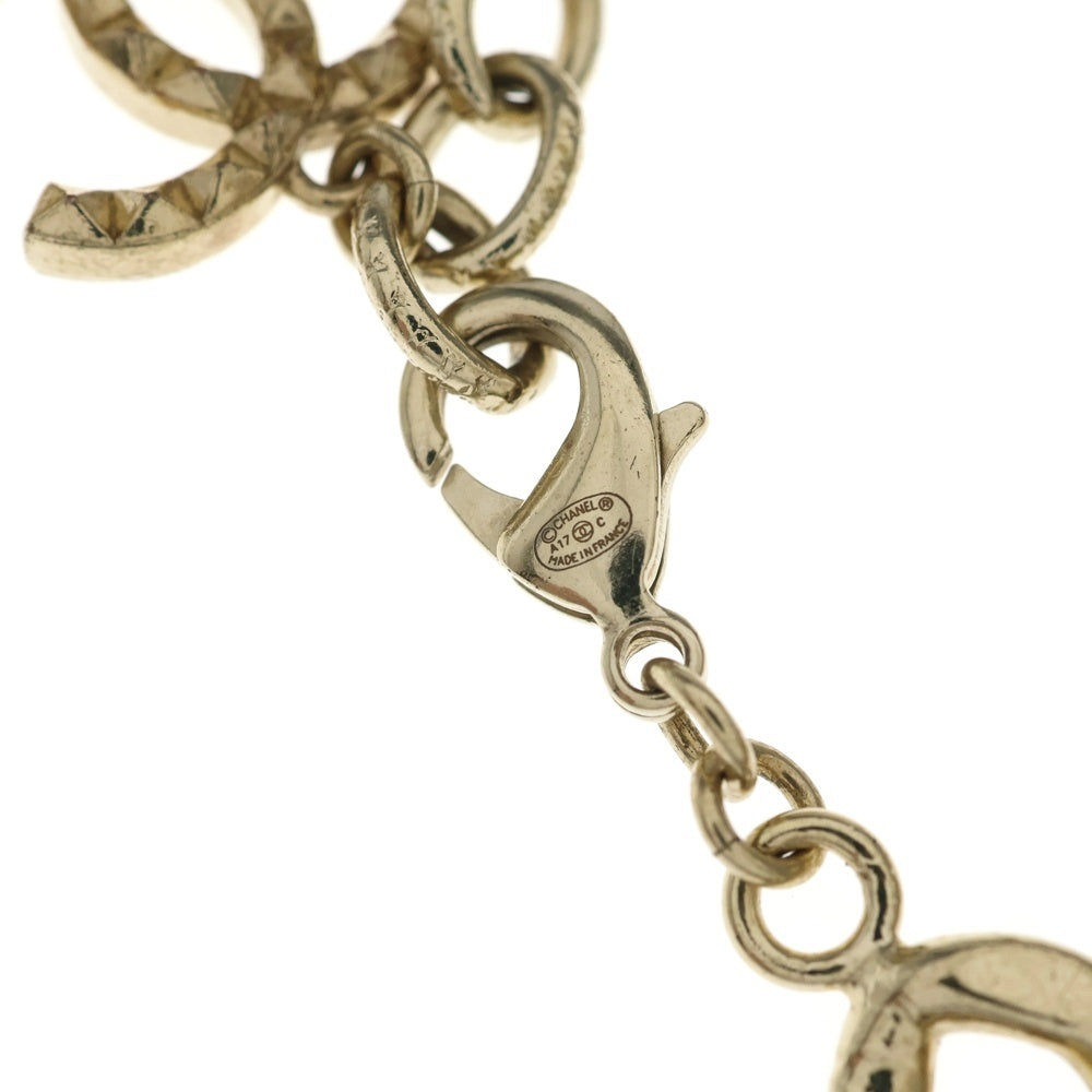 CHANEL(シャネル) ココマーク ロゴ ファレルコラボ ブレスレット A17C ゴールド GP ラインストーン レディース