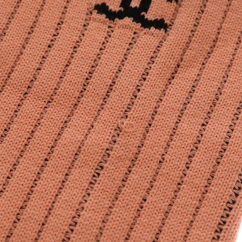 CHANEL(シャネル) 24C ココマーク ロゴ ニット レッグウォーマー ピンク レディース