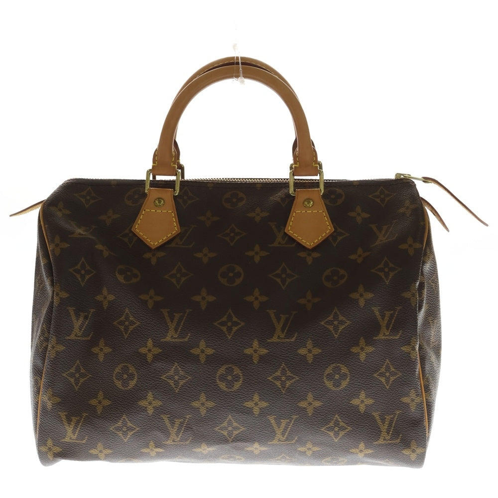 LOUIS VUITTON(ルイヴィトン) モノグラム スピーディ30 PVC レザー ハンドバッグ ブラウン M41526 レディース