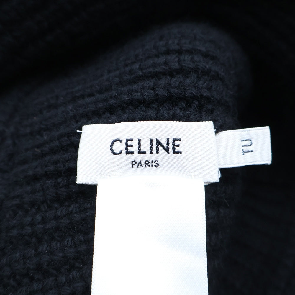 CELINE(セリーヌ) トリオンフクロシェ カシミヤニット バケットハット ブラック 2A80T384D レディース