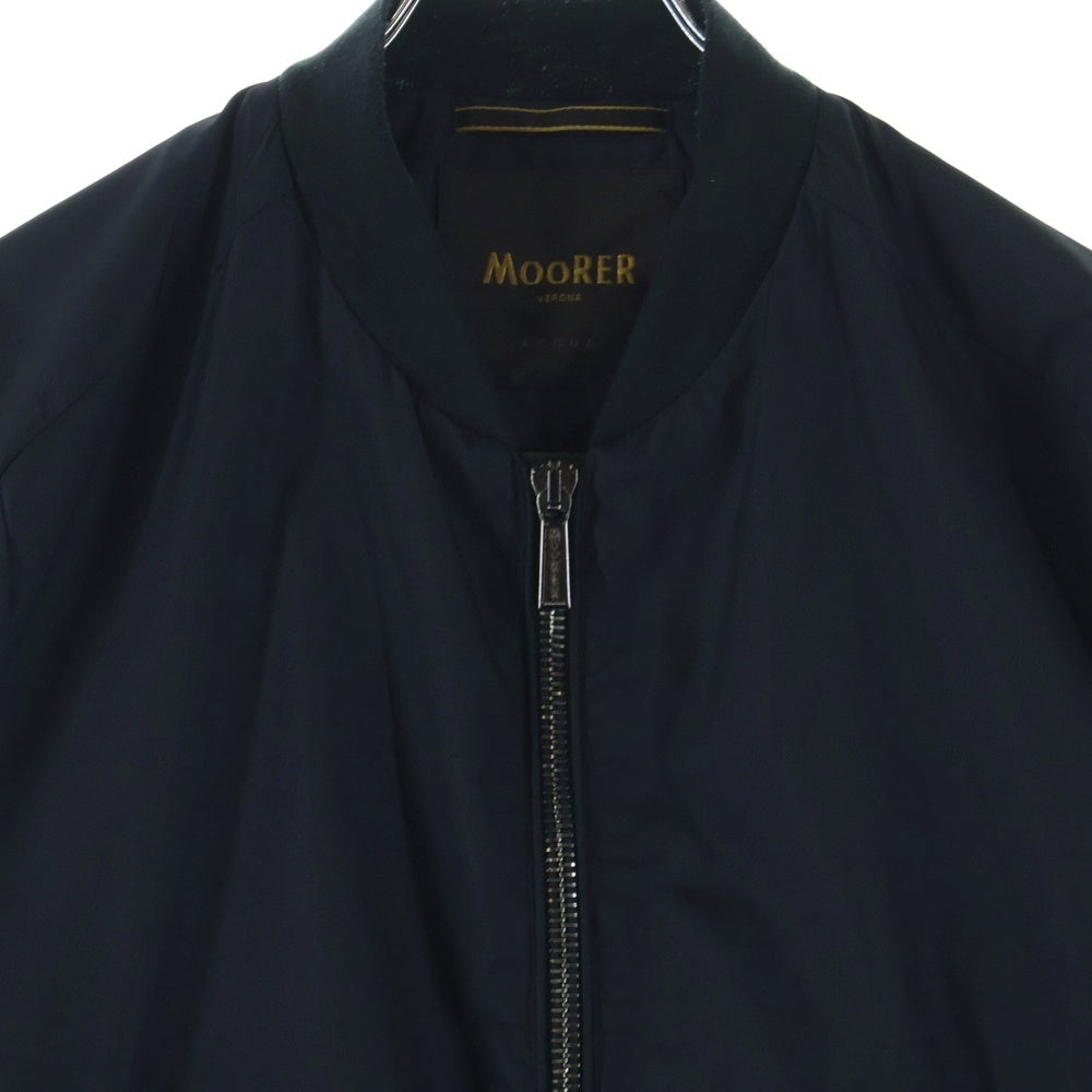 MOORER(ムーレー) ナイロンジップアップブルゾン ネイビー T0122389752
