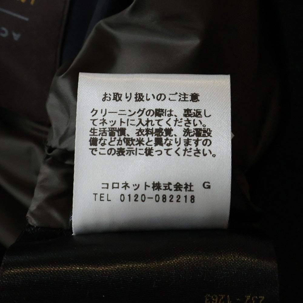 MOORER(ムーレー) ナイロンジップアップブルゾン ネイビー T0122389752